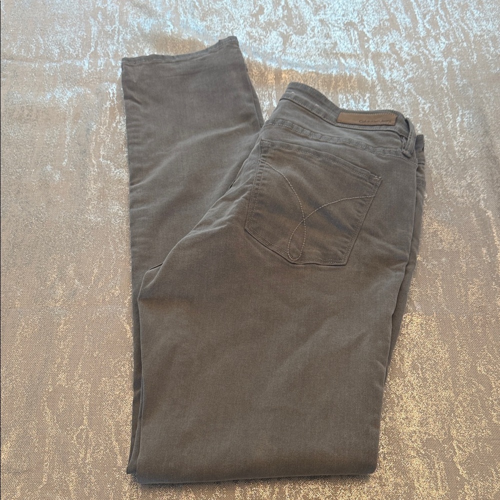 Calvin Klein Jeans Charcoal Gray Slim Jeans